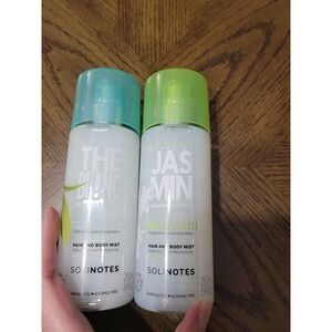 2pk Solinotes The Blanc And Jasmine Blossom  Hair And Body Mists 8.45 fl oz each